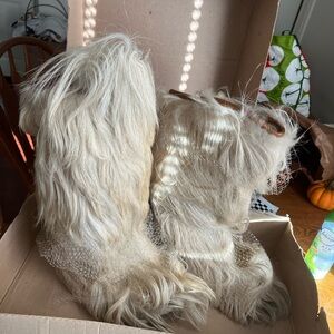 Women's Goat Fur Boots-Made in Italy